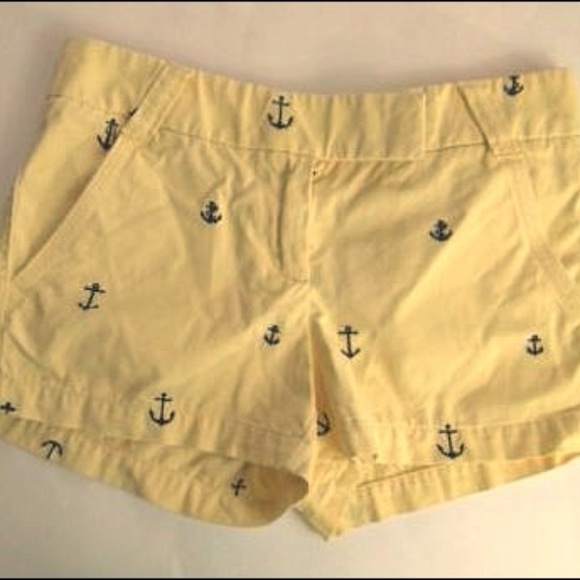 J.Crew Yellow City Fit Chino Shorts Anchor 0 - Picture 1 of 8
